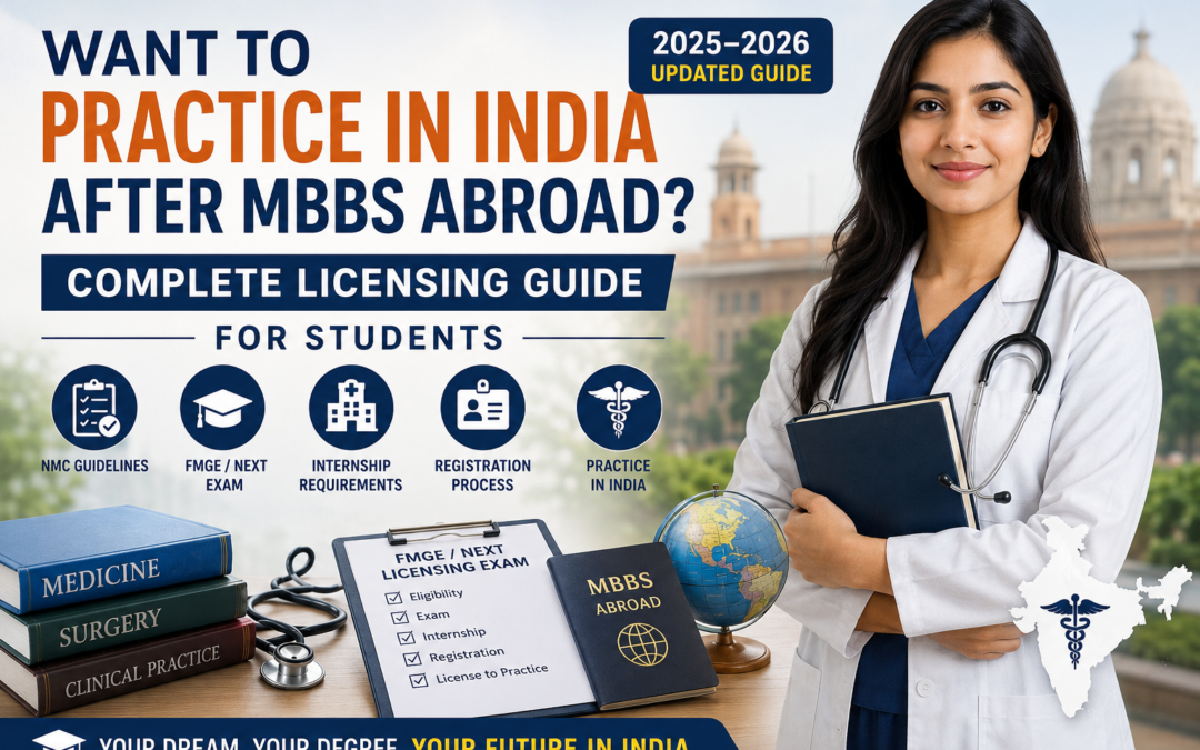 Want to Practice in India After MBBS Abroad? Complete Licensing Guide for Students (2026–2027)